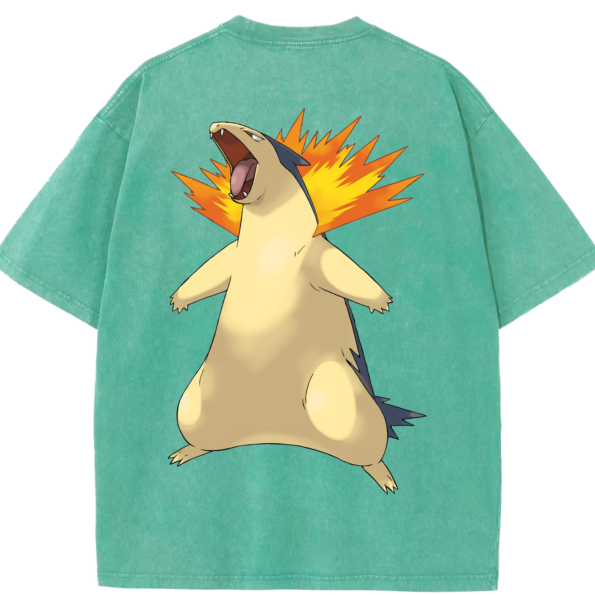 （画像用） ポケットモンスター Pokémon 綿100% ヴィンテージ風 半袖Tシャツ（背面プリント）